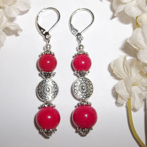 Red Earrings, Earring, Earring Set, Dangle Earring, Earring, Beaded Earring 4272